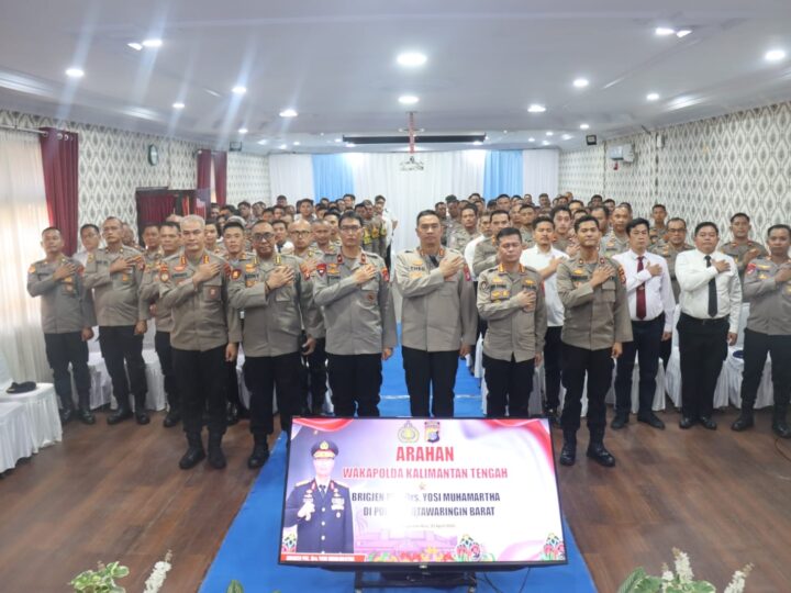 Kunker di Polres Kobar, Wakapolda Kalteng Beri Arahan Strategis kepada Personel