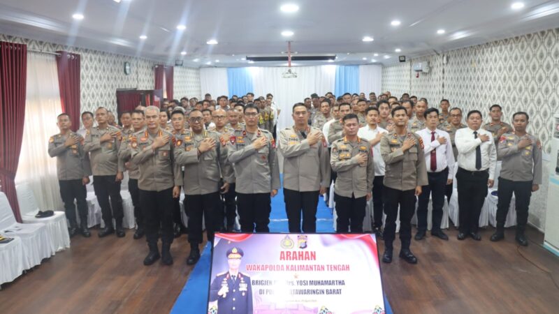 Kunker di Polres Kobar, Wakapolda Kalteng Beri Arahan Strategis kepada Personel