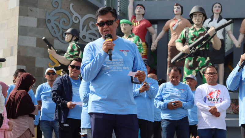Peringati May Day 2026 di Bundaran Besar, Kapolda Kalteng Ajak Perkuat Kebersamaan dan Persatuan