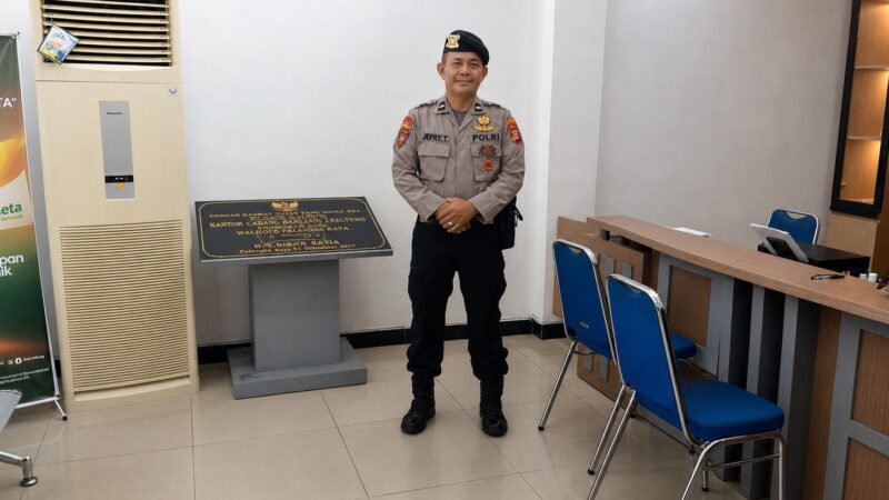 Cegah Kasus Kejahatan Perbankan, Polresta Palangka Raya Sisir Area Bank dan Edukasi Nasabah