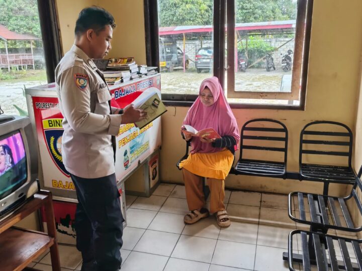 Dorong Minat Baca, Polsek Sabangau terus Jalankan Program Bajaka Presisi