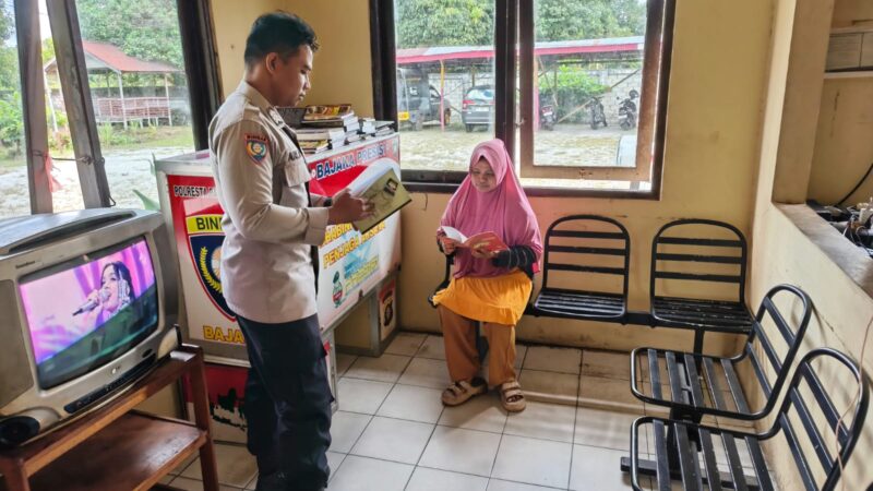 Dorong Minat Baca, Polsek Sabangau terus Jalankan Program Bajaka Presisi