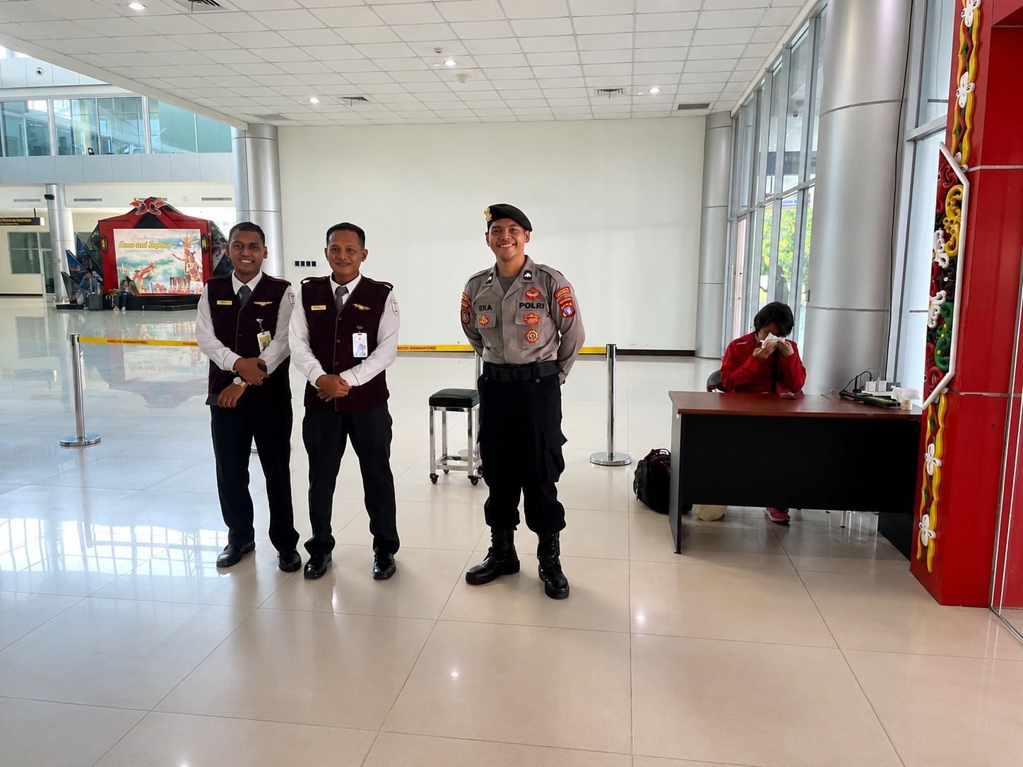 Buktikan Komitmen, Satpamobvit Polresta Palangka Raya Tugaskan Personel Jaga di Bandara Tjilik Riwut