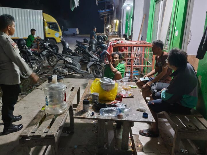 Jamin Keamanan di Obvit, Piket Polsek Sabangau Gelar Patroli Harkamtibmas