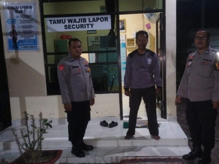 PT. Sahabat Energi Tujuan Personel Polsek Bukit Batu Gelar Patroli Dialogisnya