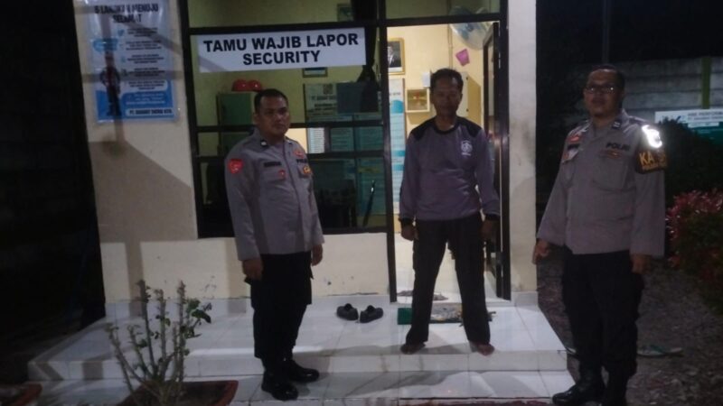 PT. Sahabat Energi Tujuan Personel Polsek Bukit Batu Gelar Patroli Dialogisnya