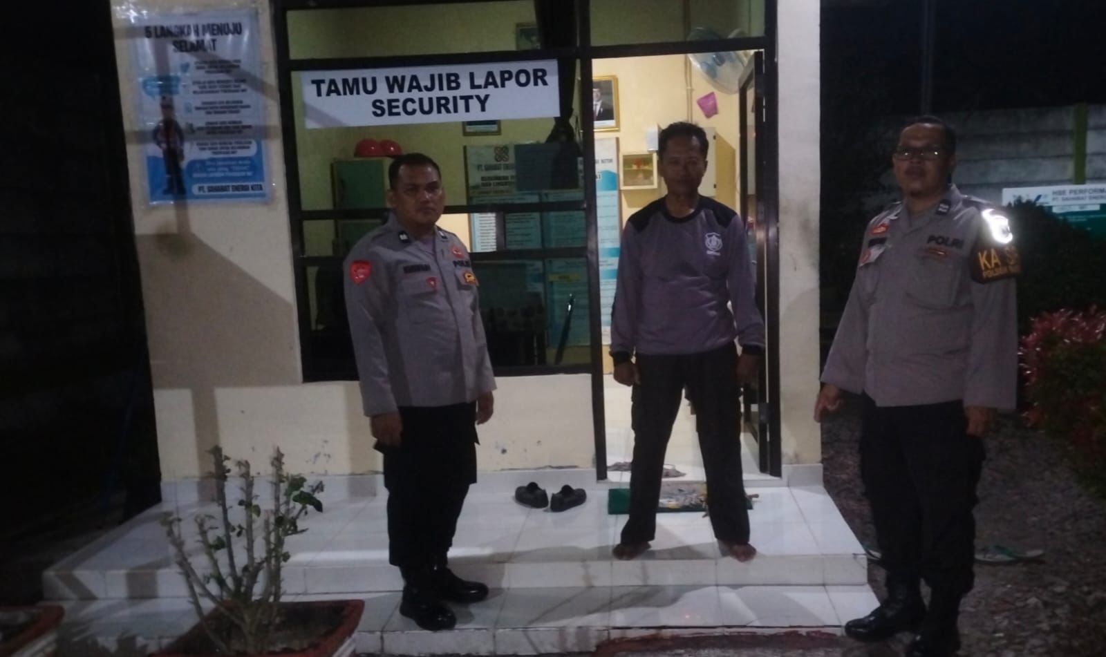 PT. Sahabat Energi Tujuan Personel Polsek Bukit Batu Gelar Patroli Dialogisnya