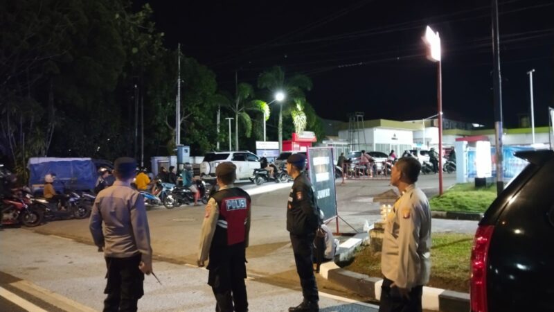 Patroli di SPBU, Polresta Palangka Raya Jaga Kamtibmas dan Kelancaran Antrean BBM