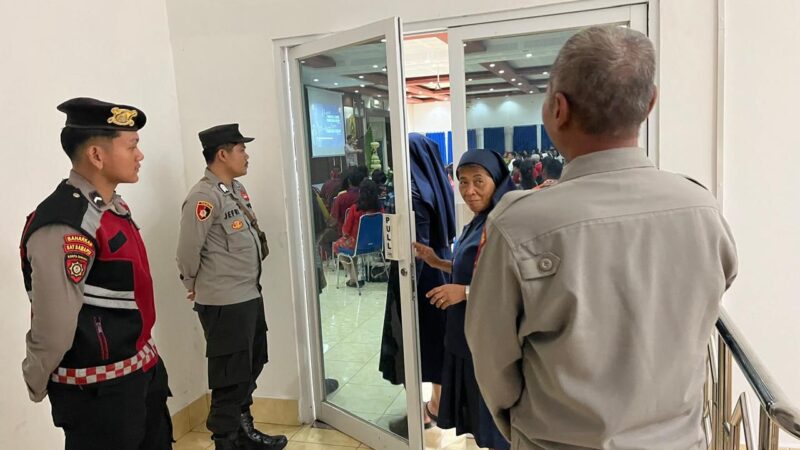 Polresta Palangka Raya Laksanakan Pengamanan Perayaan Pesta Perak Episcopal Keuskupan
