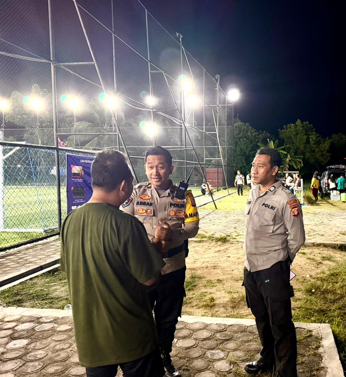 Respon Cepat Laporan Warga, Pamapta III SPKT Polresta Palangka Raya Datangi Mini Soccer Twins