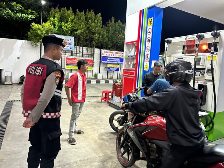 Patroli Sambang di Objek Vital, Satsamapta Polresta Palangka Raya Perkuat Harkamtibmas