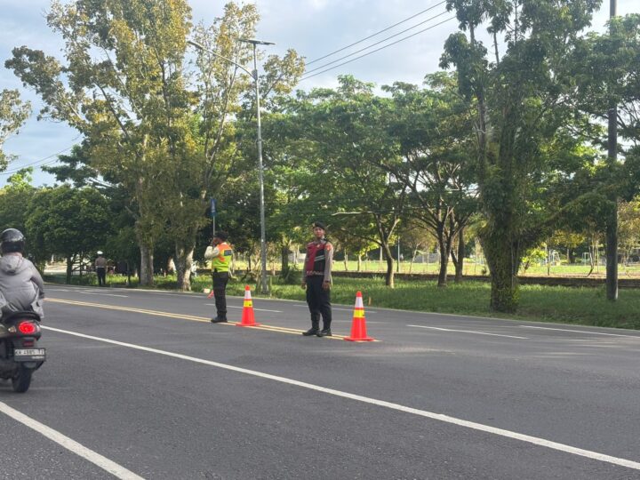 Berikan Rasa Aman, Satsamapta Polresta Palangka Raya Laksanakan Gatur Pagi di MAN Kota Palangka Raya