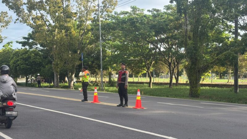Berikan Rasa Aman, Satsamapta Polresta Palangka Raya Laksanakan Gatur Pagi di MAN Kota Palangka Raya