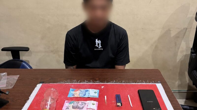 Pria di Pahandut Seberang Ditangkap, Polisi Amankan 20,22 Gram Shabu