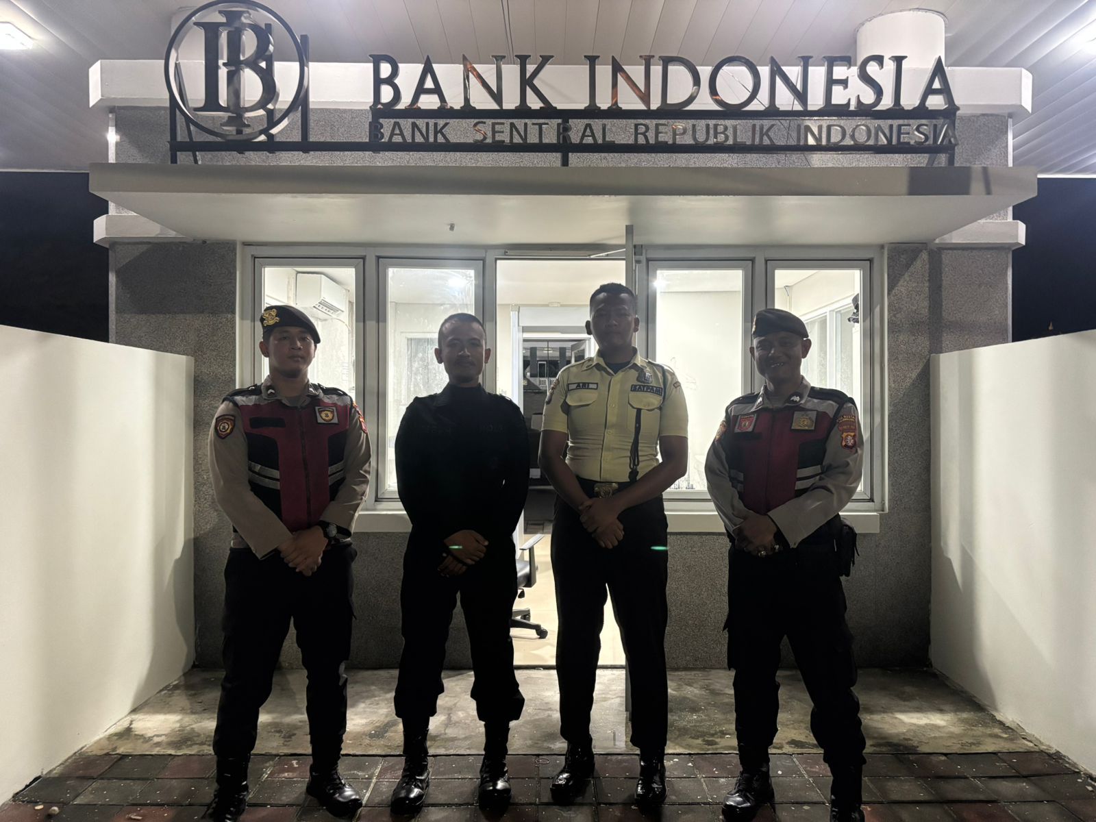 Di Akhir Pekan, Patroli Satsamapta Polresta Palangka Raya Datangi Pos Jaga BI