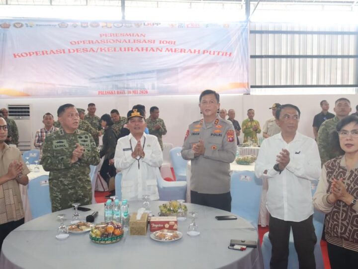 Dukung Penguatan Ekonomi Rakyat, Kapolda Kalteng Ikuti Peluncuran 1.061 Kopdes Merah Putih