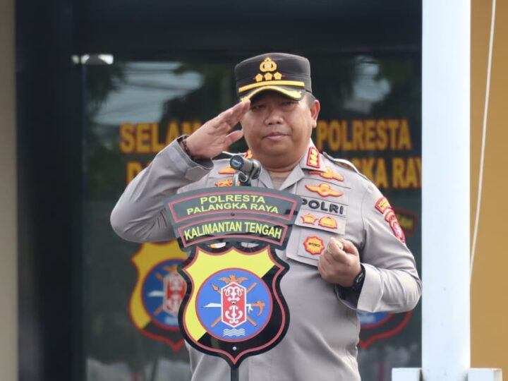 Apel jam Pimpinan, Kapolresta Palangka Raya Sampaikan Anev Pelaksanaan Tugas