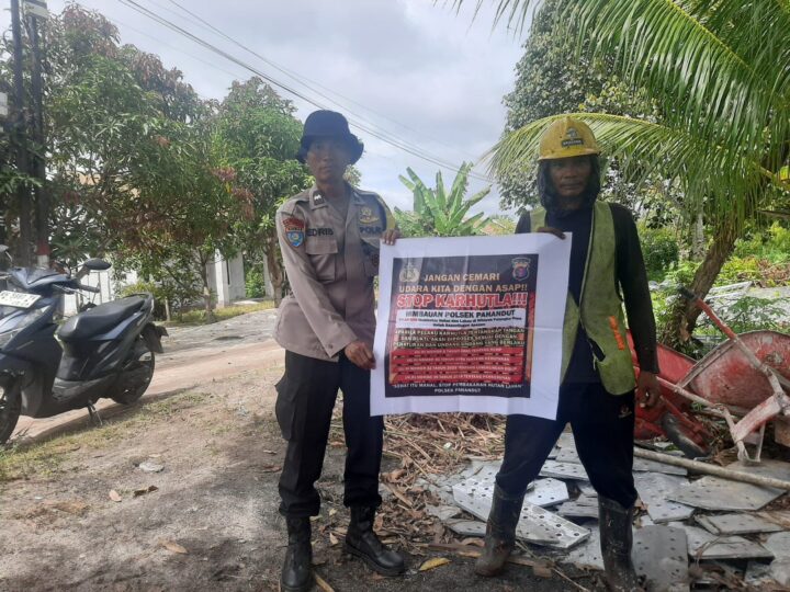 Cegah Karhutla Sejak Dini, Bhabinkamtibmas Polsek Pahandut Sambangi Warga Petuk Katimpun