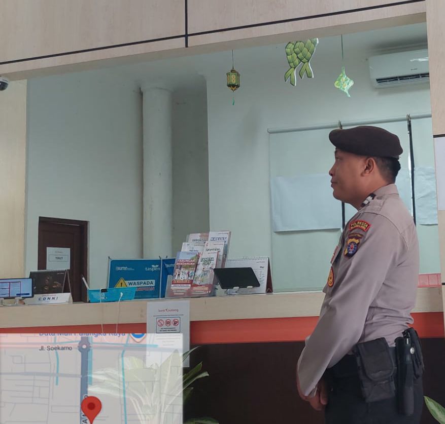 Patroli dan Imbauan ke Nasabah, Satpamobvit Polresta Palangka Raya Tingkatkan Pengawasan pada Perbankan