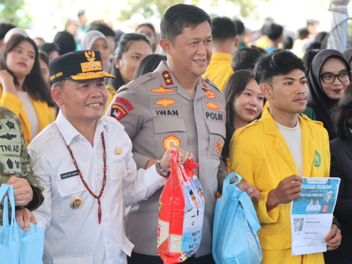 Kapolda Apresiasi Pasar Murah Spesial HUT Kalteng ke-69, Bantu Masyarakat dan Mahasiswa Pedalaman