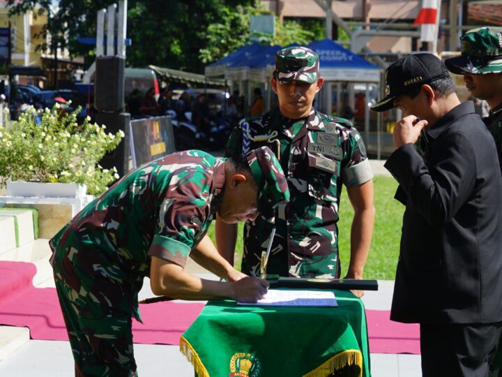 Pangdam XXII/TB Pimpin Upacara  penutupan TMMD ke -128 TA. 2026 diwilayah Kodim 1003/HSS