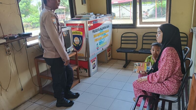 Hadirkan Bajaka Presisi, Polsek Sabangau Dorong Minat Baca Warga