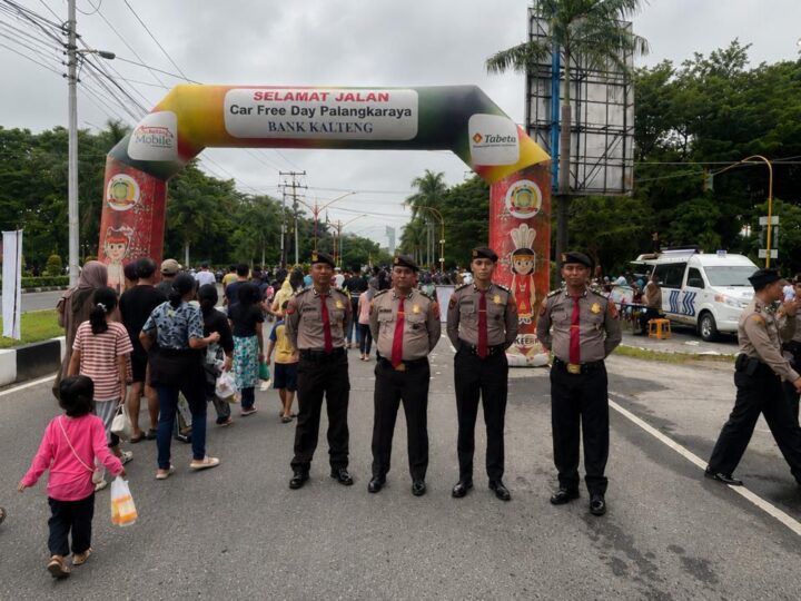 Dukung CFD, Satpamobvit Polresta Palangka Raya Tugaskan Personel untuk Patroli