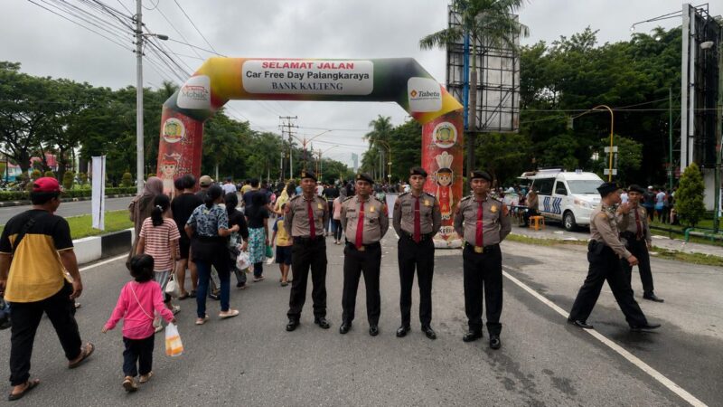 Dukung CFD, Satpamobvit Polresta Palangka Raya Tugaskan Personel untuk Patroli