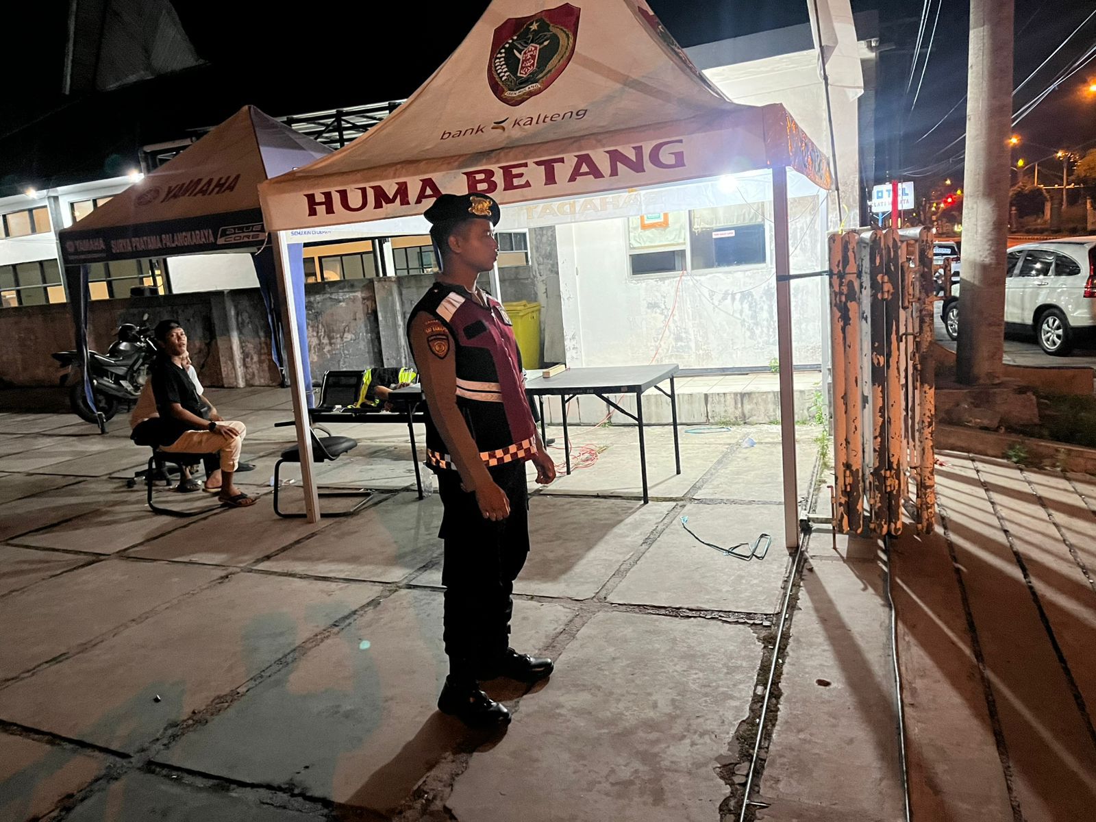 Dukung Pos Jaga Antisipasi Bali, Personel Satsamapta Polresta Palangka Raya Sambangi Sejumlah Lokasi