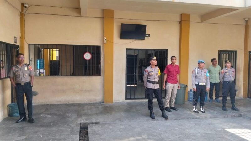 Pastikan Rutan tetap Aman dan Tertib, Pamapta II SPKT Polresta Palangka Raya Cek Tahanan