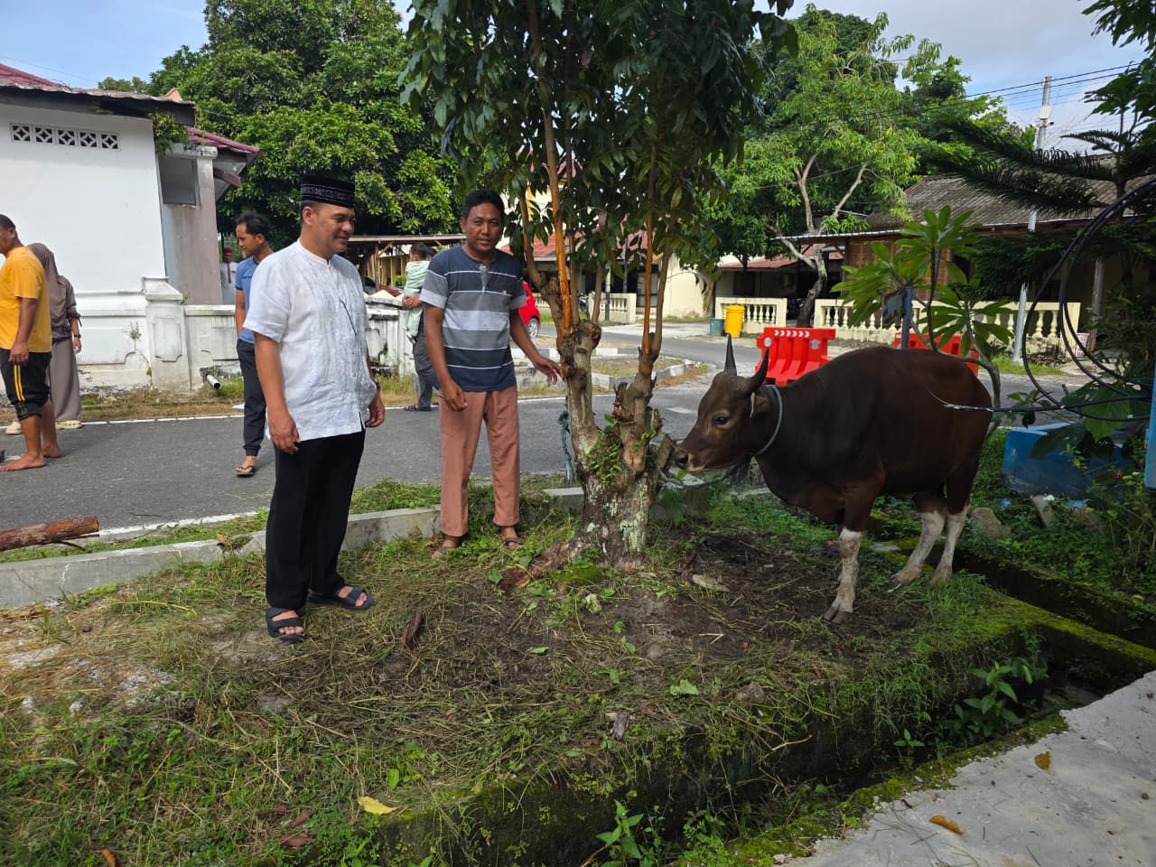 Maknai Lebaran Idul Adha, Wakapolresta Palangka Raya Secara Simbolis Serahkan Hewan Qurban