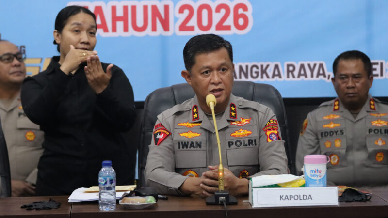 Polda Kalteng Ungkap 121 Kasus Kejahatan Jalanan Periode Januari hingga Mei 2026, 233 Tersangka Berhasil Diamankan