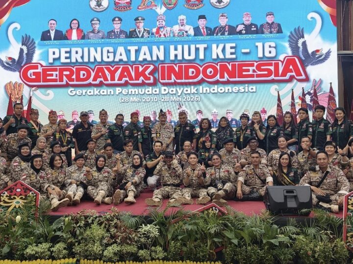 Peringati HUT Ke-16 di Palangka Raya, Gerdayak Tegaskan Komitmen Dukung Pembangunan Kalteng