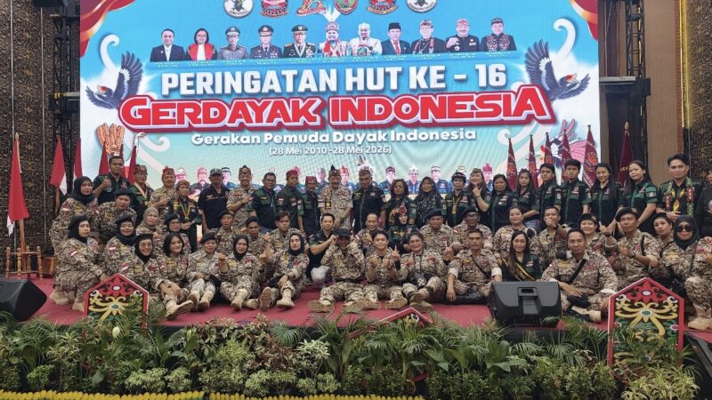 Peringati HUT Ke-16 di Palangka Raya, Gerdayak Tegaskan Komitmen Dukung Pembangunan Kalteng