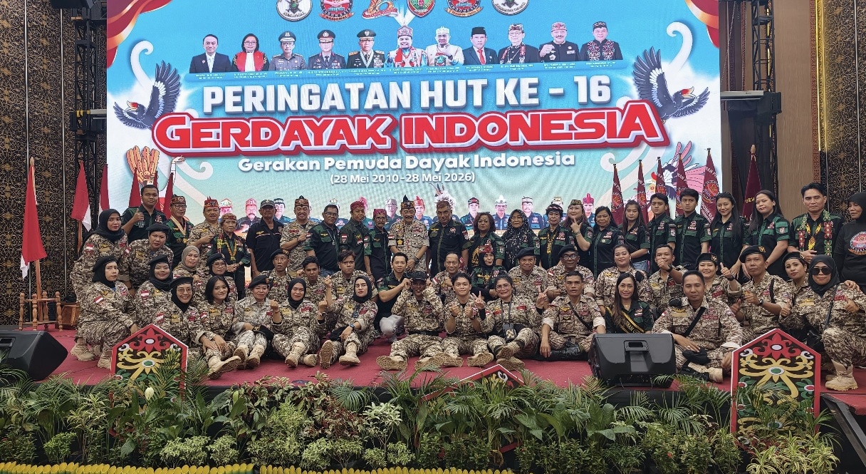 Peringati HUT Ke-16 di Palangka Raya, Gerdayak Tegaskan Komitmen Dukung Pembangunan Kalteng