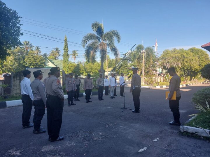 Pimpin Apel, Kanitlantas Polsek Pahandut: Hindari Segala Bentuk Pelanggaran