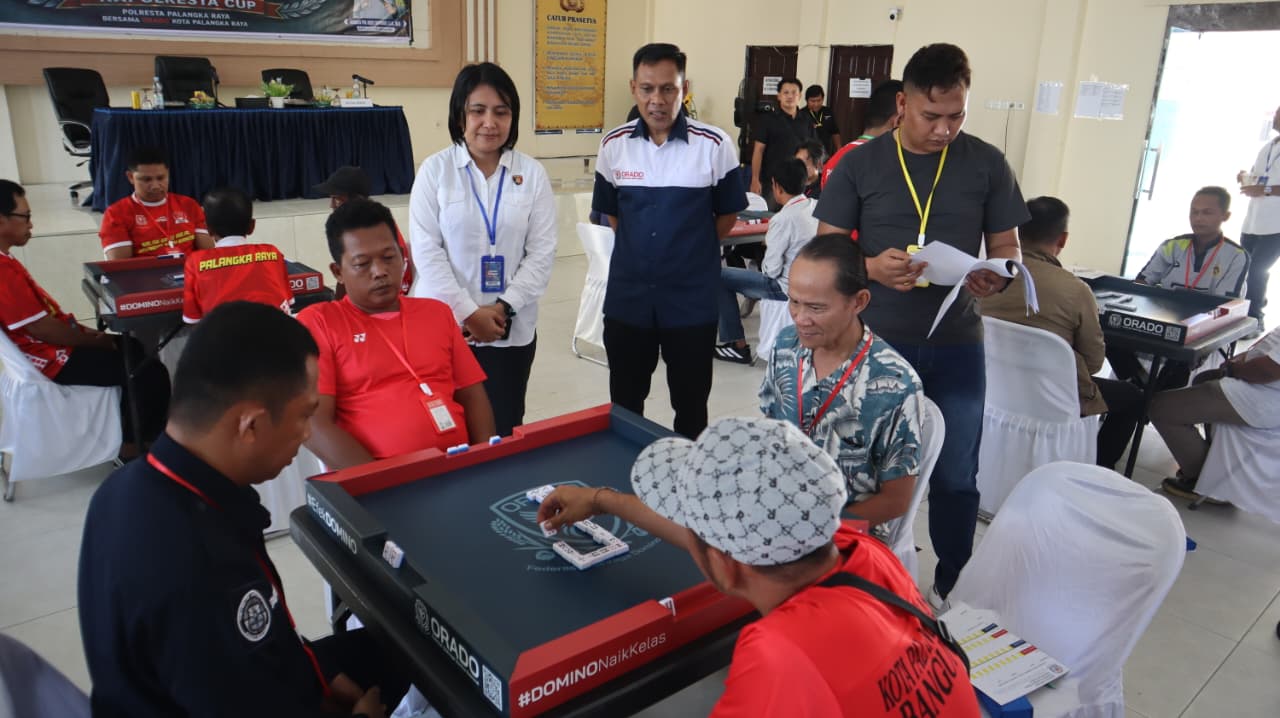 Semarak Hari Bhayangkara ke-80, Polresta Palangka Raya Selenggarakan Turnamen Domino ORADO