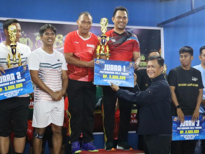 Kejuaraan Bulutangkis Kapolda Kalteng Cup 2026 Resmi Berakhir, Polres Kapuas Berhasil Sabet Juara 1