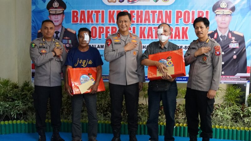 Bakti Kesehatan Hari Bhayangkara ke-80, Polda Kalteng Gelar Operasi Katarak Gratis untuk Masyarakat