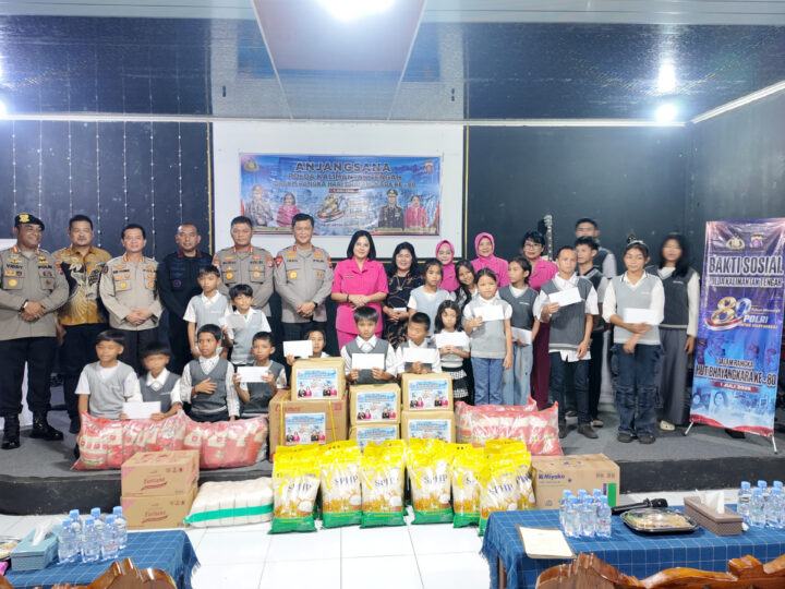 Anjangsana Hari Bhayangkara ke-80 Jadi Momen Pererat Silaturahmi Kapolda Kalteng dengan Purnawirawan Polri dan Anak Panti Asuhan