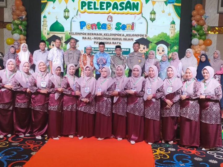 Hadiri Pelepasan Murid RA Al Muslimun, Polsek Pahandut Dukung Pembinaan Generasi Muda