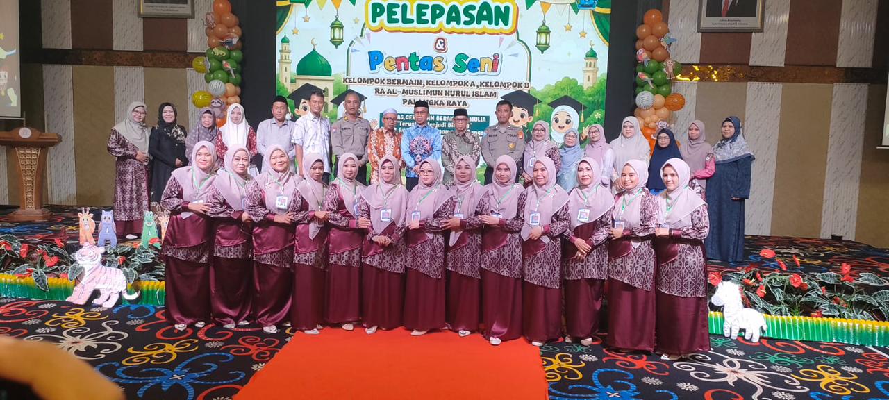 Hadiri Pelepasan Murid RA Al Muslimun, Polsek Pahandut Dukung Pembinaan Generasi Muda