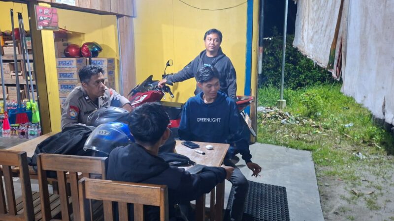 Patroli Harkamtibmas Polsek Bukit Batu, Jaga Keamanan Wilayah pada Malam Hari