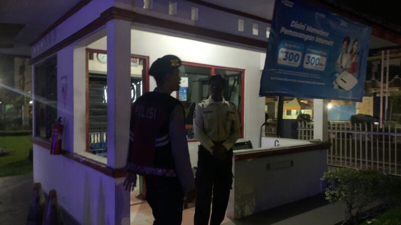 Pastikan Keamanan Obvit, Samapta Polresta Palangka Raya Patroli ke Kantor PT Telkom