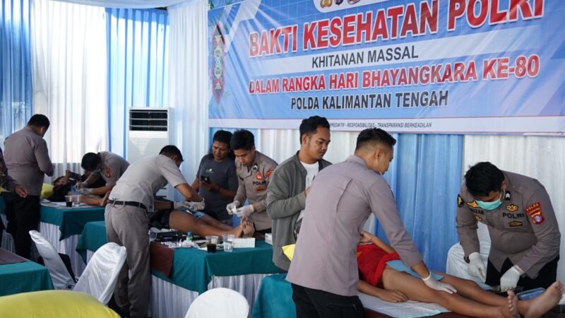 Wujud Kepedulian Polri untuk Masyarakat, Ribuan Warga Nikmati Layanan Gratis pada Puncak Bakti Kesehatan Polda Kalteng