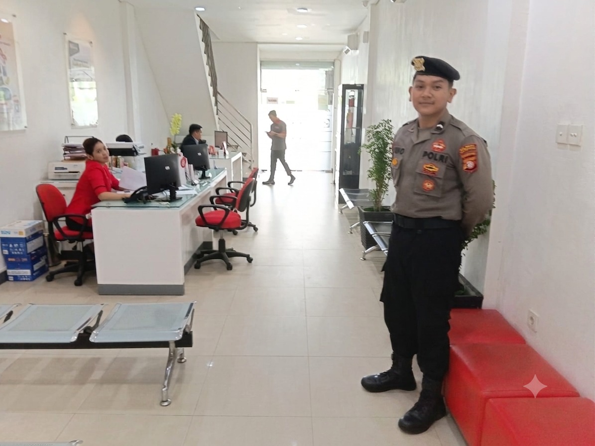 Perkuat Pengamanan Objek Vital, Satpamobvit Polresta Palangka Raya Siaga di Kantor Perbankan