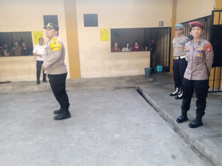 Cegah Gangguan Keamanan, SPKT Polresta Palangka Raya Lakukan Kontrol Ruang Tahanan