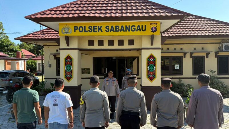 Saat Apel di Mako, Kapolsek Sabangau Sampaikan Arahan Pimpinan