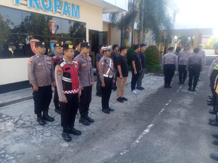 Cek Kesiapan, Pamapta I SPKT Polresta Palangka Raya Apel Serah Terima Dinas