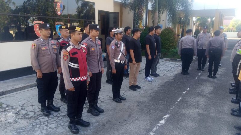 Cek Kesiapan, Pamapta I SPKT Polresta Palangka Raya Apel Serah Terima Dinas